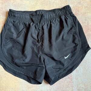 Nike Black Athletic Shorts with Elastic Waistband